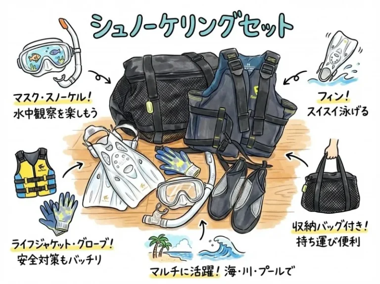 シュノーケリングセット レンタル｜空港から車で10分