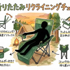《折りたたみリクライニングチェアレンタル》空港から車で10分