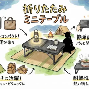 《折りたたみミニテーブルレンタル》空港から車で10分